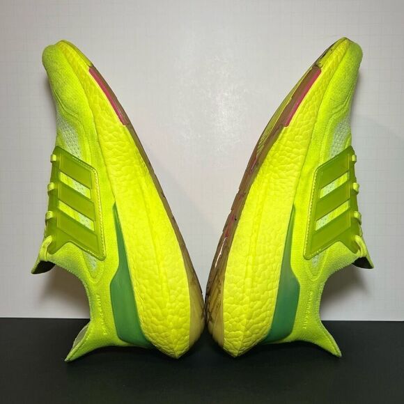 Mens ADIDAS UltraBoost 21’ Solar Yellow Athletic Shoes / Size 12 - Picture 6 of 9